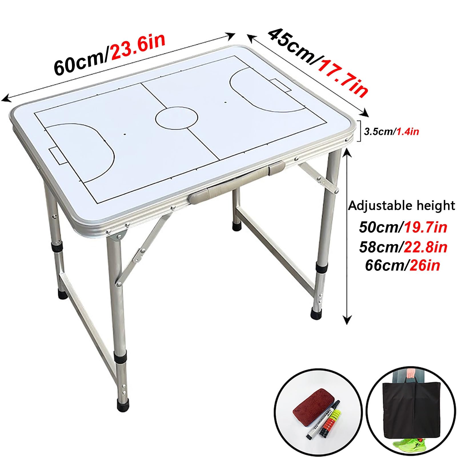 Pizarra Plegable para Entrenadores de Fútbol Sala