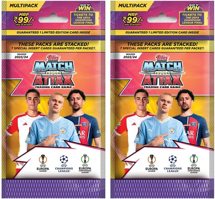 Topps UEFA Champions League Match Attax 23/24 Trading & Collector Card Game (Multi-Pack - 2 Pack)