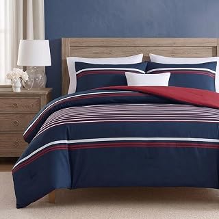 Nautica - Queen Duvet Cover Set with Shams, Reversible Bedding