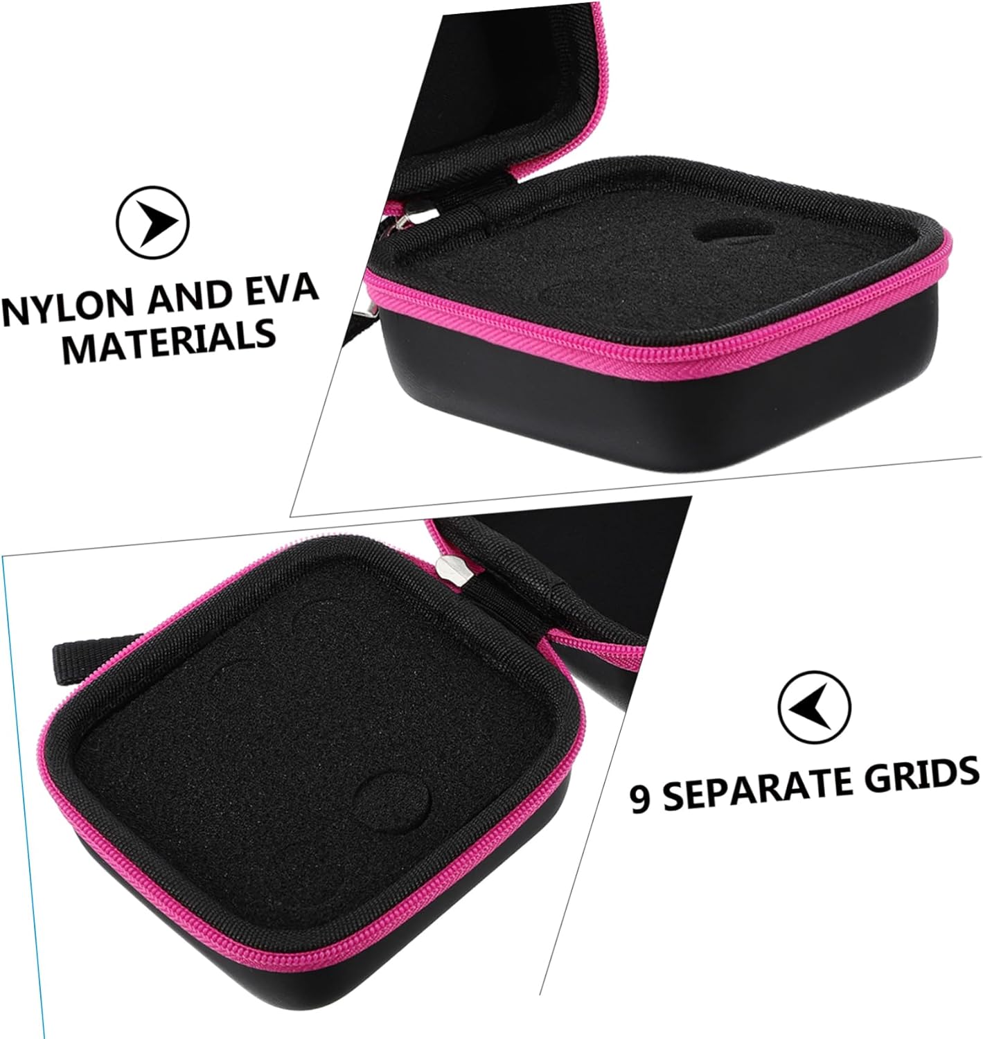 DOITOOL 2pcs Essential Oil Storage Case Bottles Rolling Bottle Organizer for Travel Lightweight and Compact Design Rose Red Essential Oil Carrying Bag