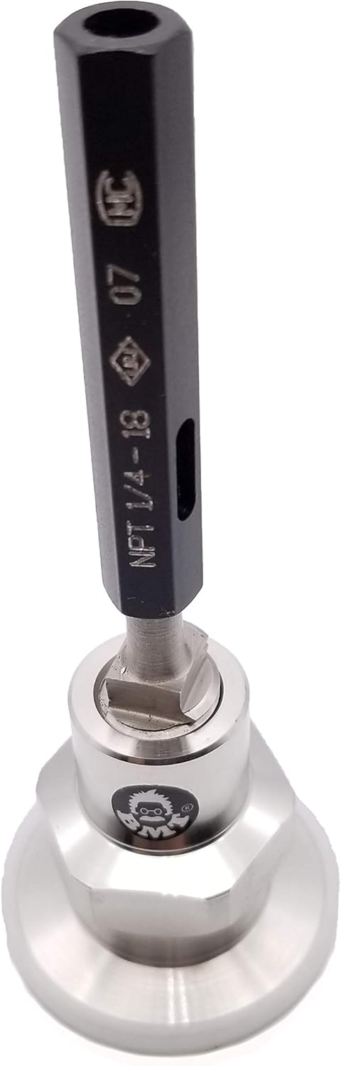 bmotiontech 1/4" FNPT to KF25 Flange Fitting (ISO-KF KF25 QF25 NW25) US NPT Thread Standard (1/4" FNPT x KF25, Pack of 2pcs)