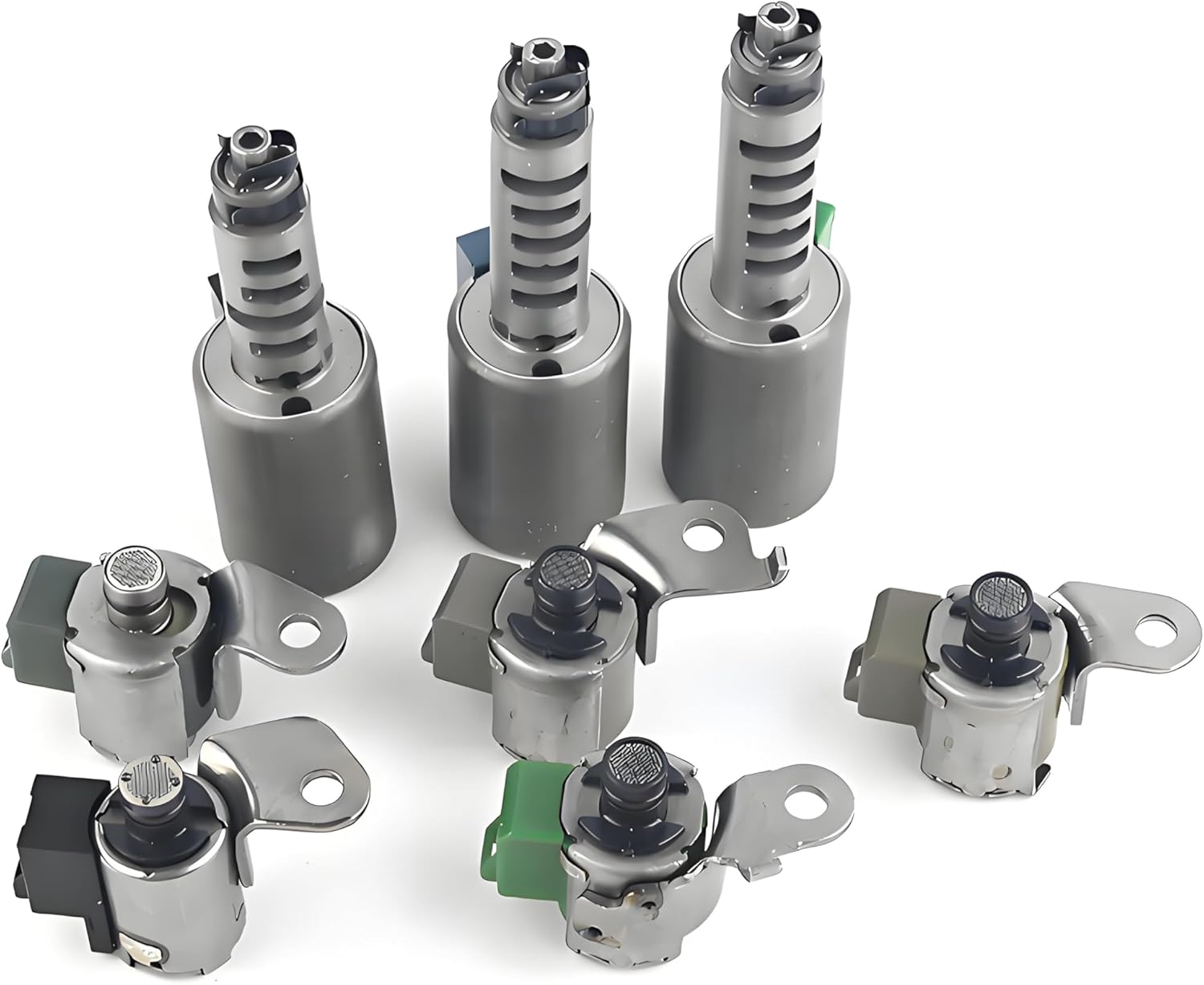 8pcs AW55-50SN 55-51SN Transmission Solenoid Set Compatible With Saturn GM Saab Opel Chevrolet Volvo Car Parts