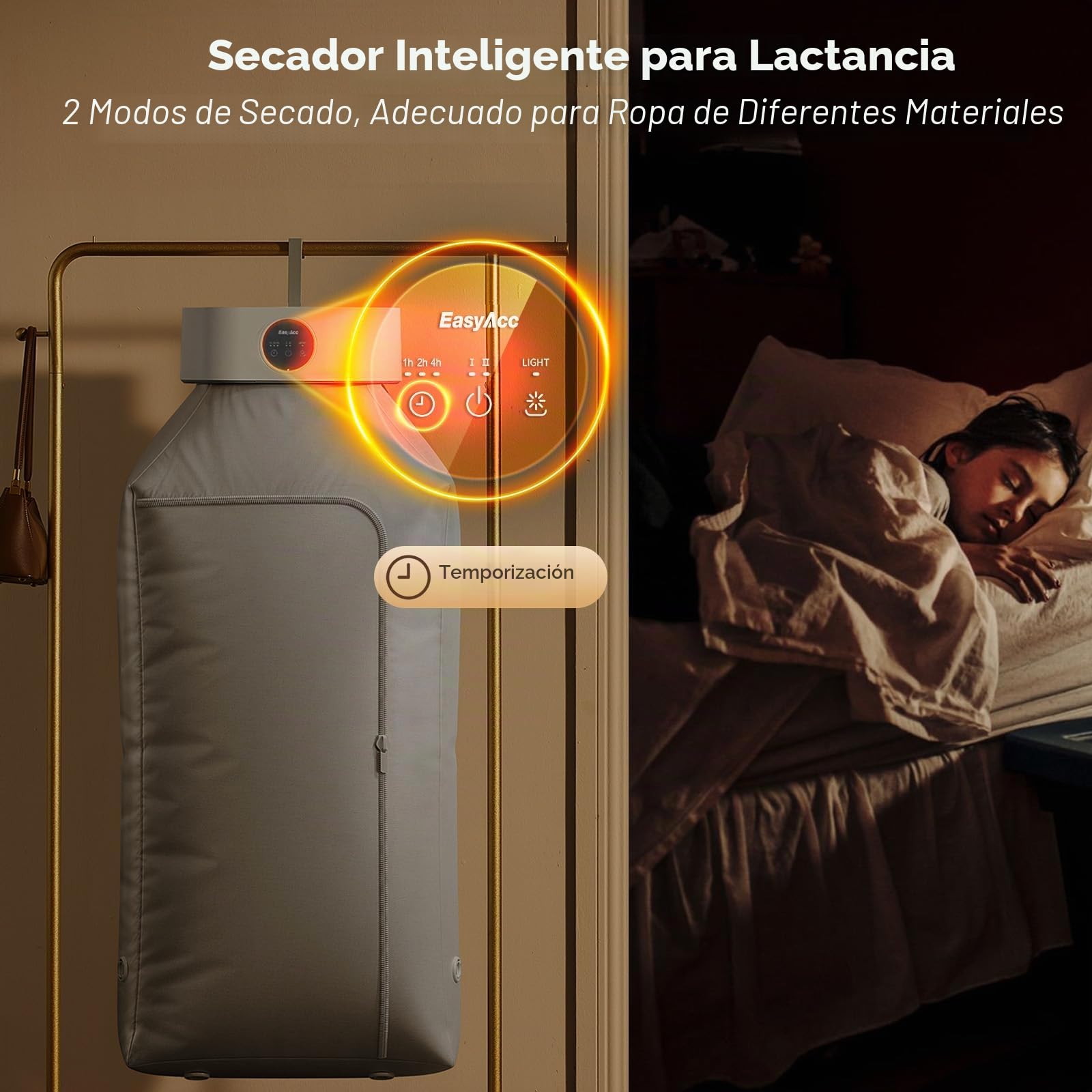 EasyAcc Secadora portátil independiente de carga superior de 10.0 kg