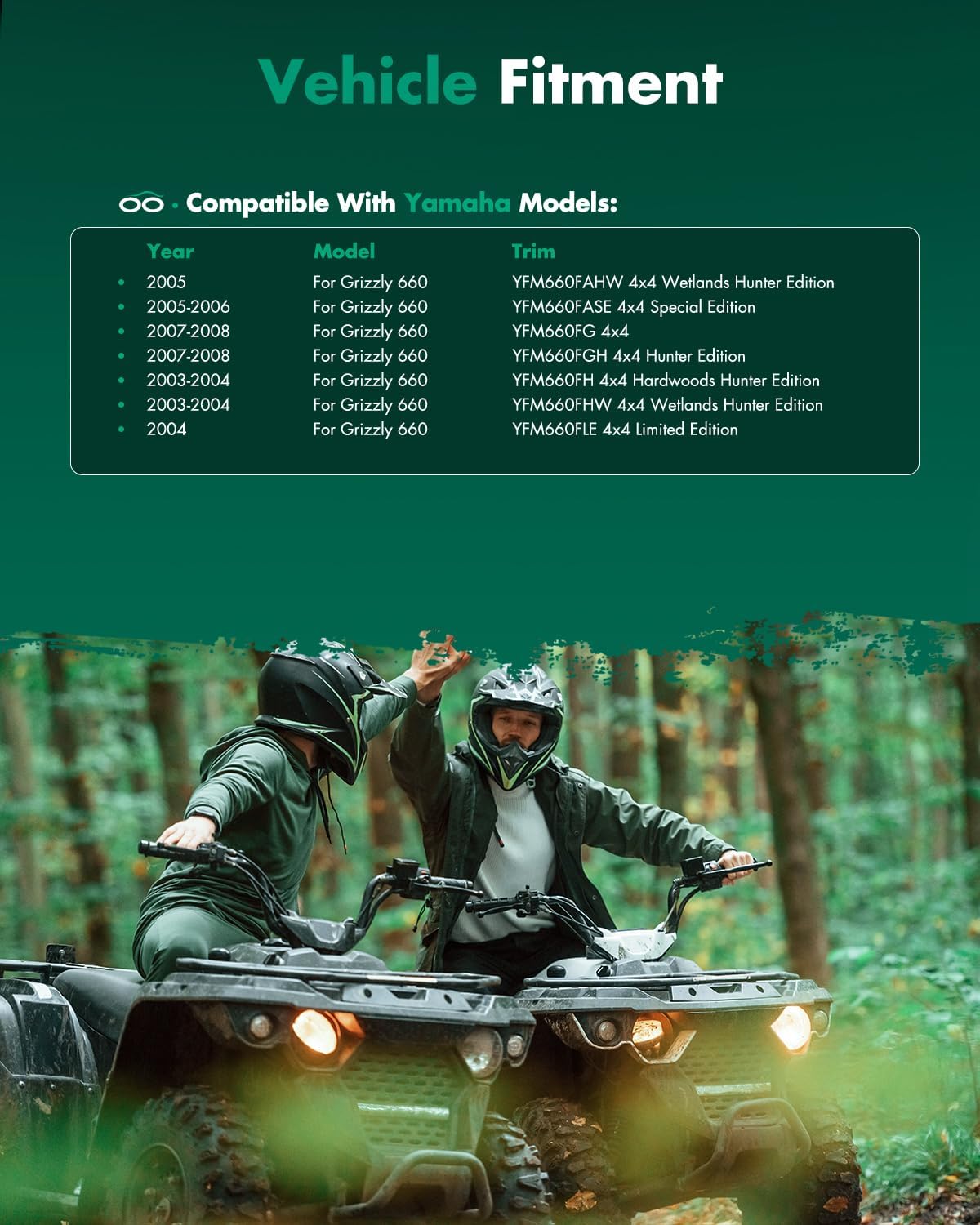 SCITOO 5KM-2510F-11-00 Front Left CV Axle Fits For 2003-2008 For Yamaha Grizzly 660