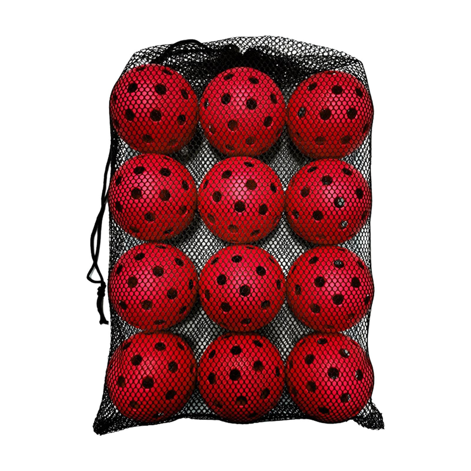 bnf® 12 Pieces Pickleball Balls 74mm Standard Hollow Ball Accessories for Outdoor red | Tennis & Racquet Sports | Tennis | Balls-picture-21