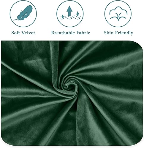 Miniatura 29 de HOOMIC Base de cama de plataforma de tamaño matrimonial con cabecera de canal vertical tapizada de terciopelo de felpa, no necesita somier, fácil