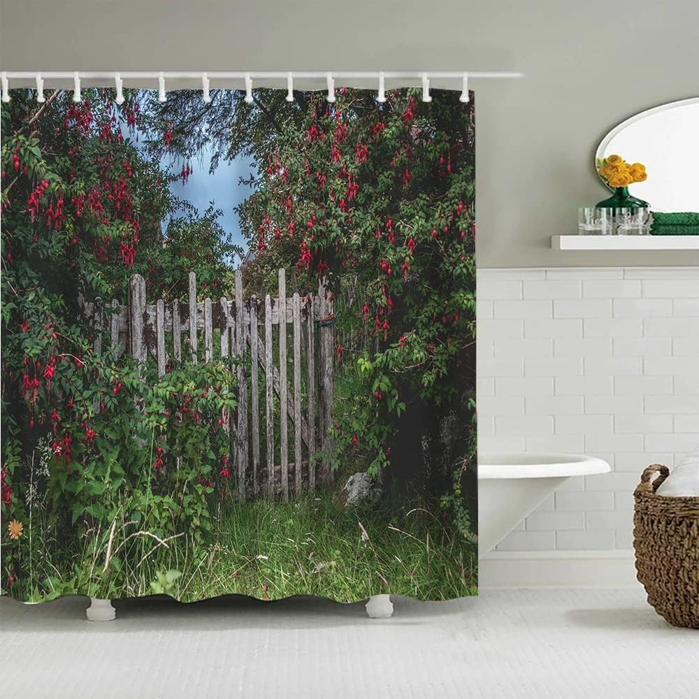 Rideau douche anti moisissure 240x200 lavable et imperméable en polyester
