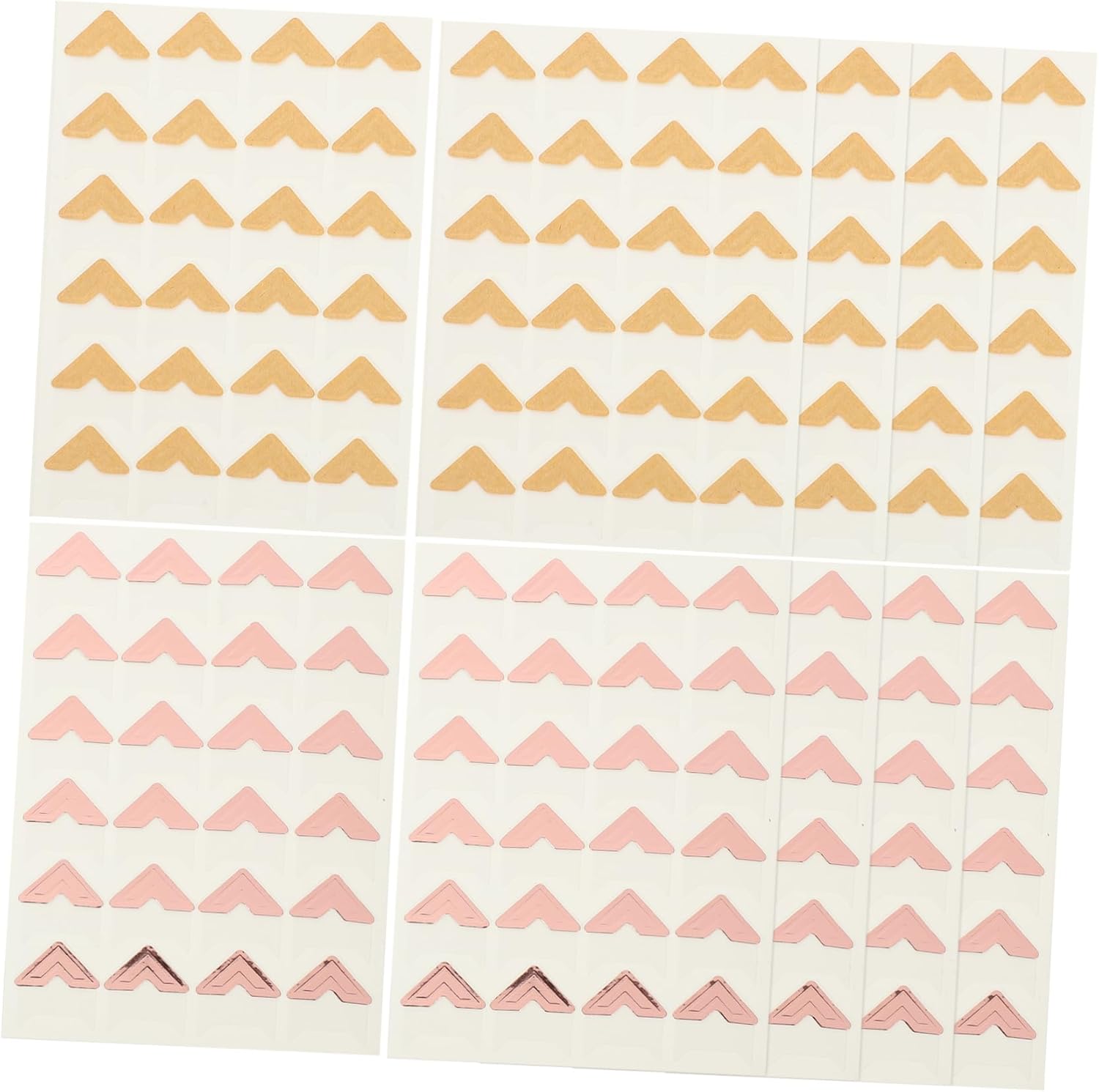 GLSTOY 10 Sheets Photo Corner Stickers，self Adhesive Photo Album Corners Picture Corner Protective DIY Album Craft Scrapbook Storage Mounting Corner Sticker for Scrapbooking Photo Corners