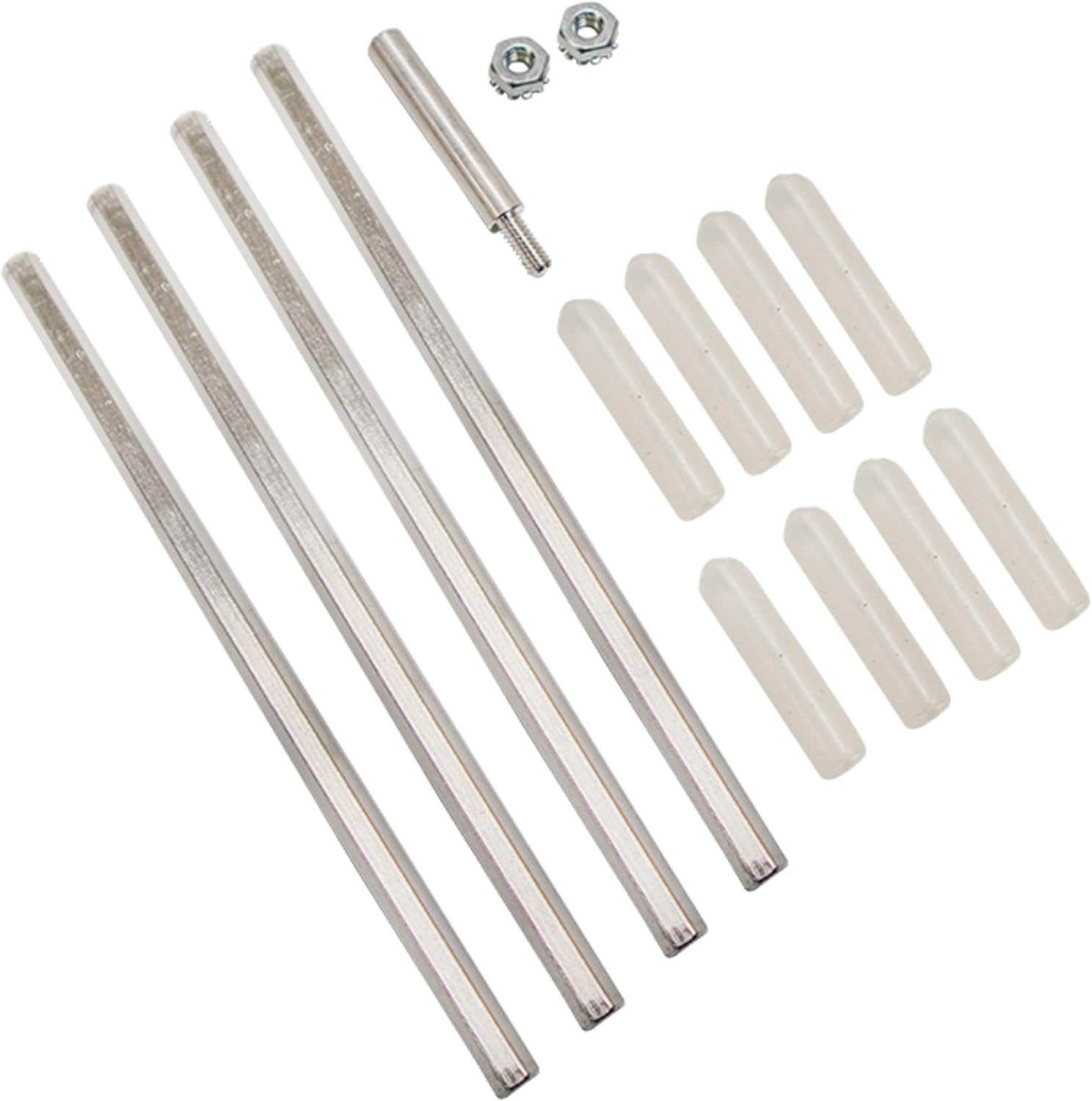 Aspects 400 Quick-Clean Thistle Tube Feeder, Medium - Brushed Nickel