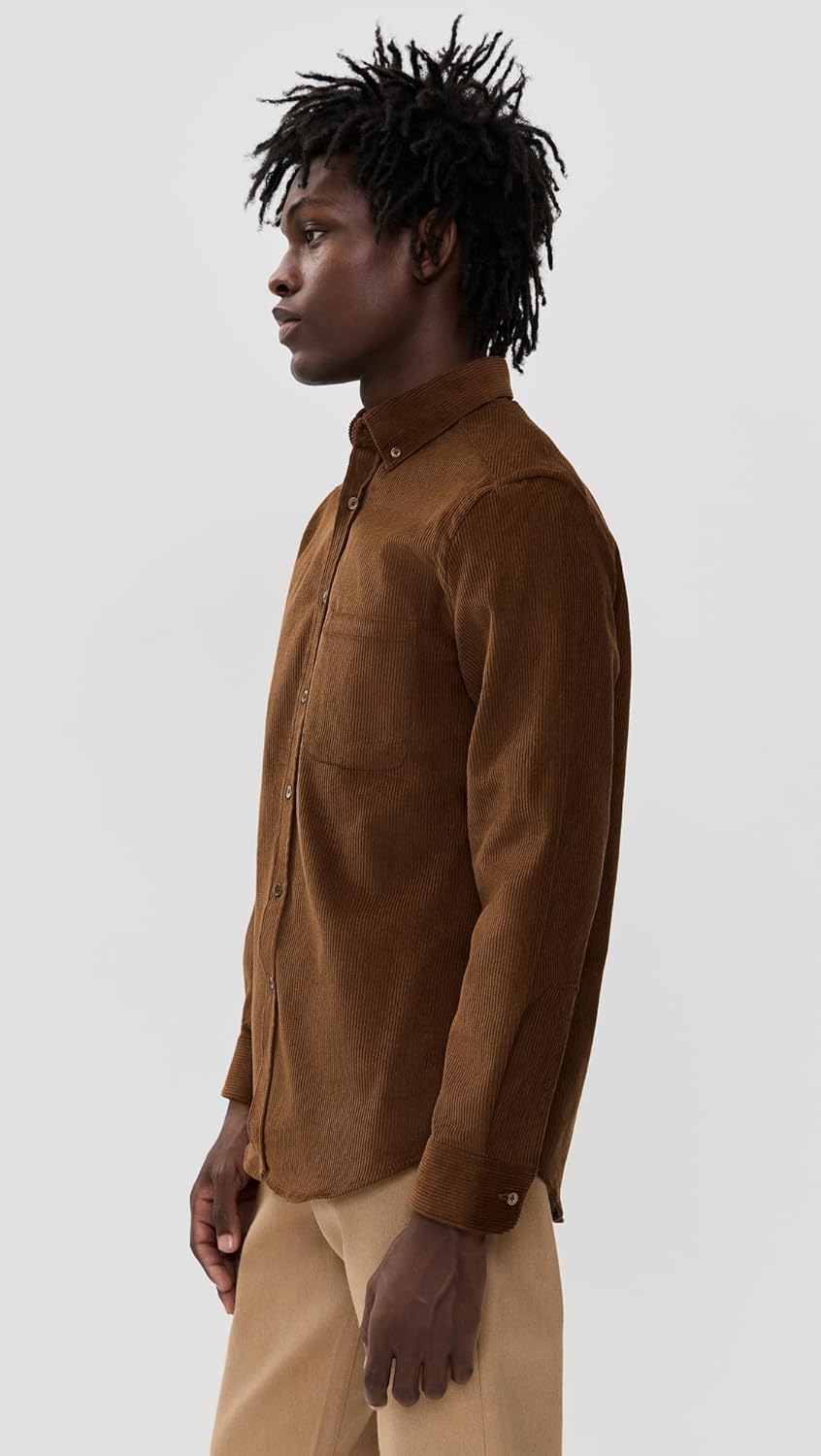 Portuguese Flannel Men's Lobo 2.0 Corduroy Button Down Shirt - Image 5