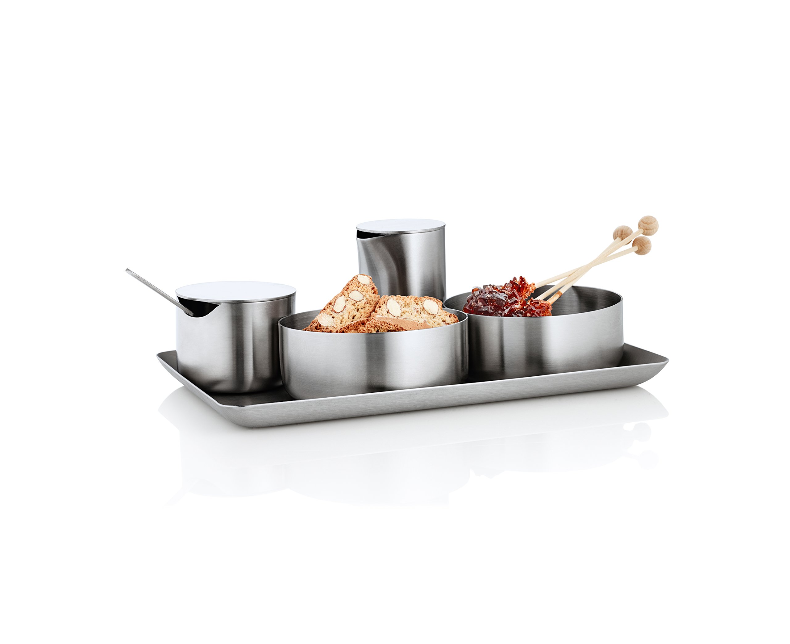 blomus 63612 Basic Plateau Acier Inoxydable Gris 25 x 15 x 1,5 cm