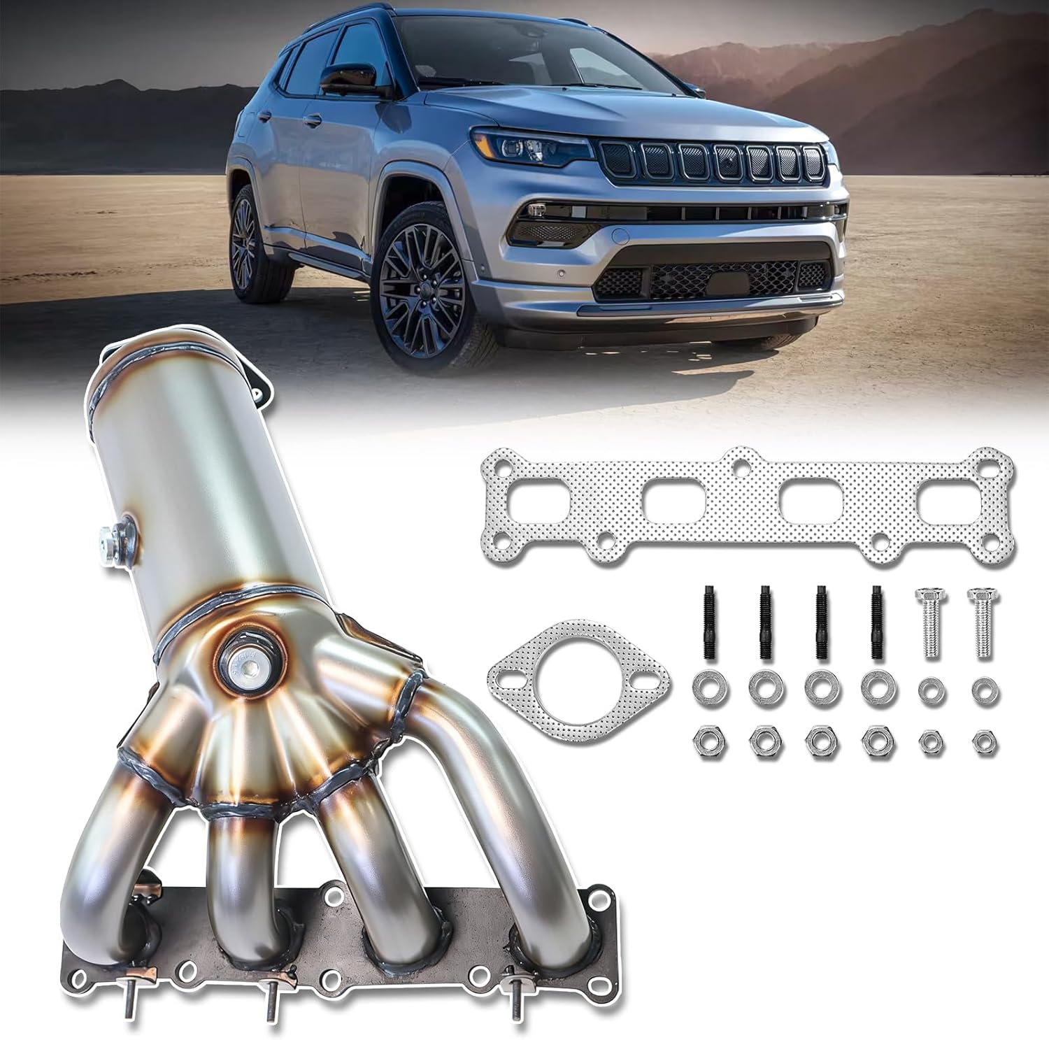 Catalytic Converter Compatible with Chrysler 200 2.4L 2015-2016, Jeep Cherokee 2.4L 2014-2017, Renegade 2.4L 2015-2020, Dodge Dart 2.0L 2.4L 2013-2016 (EPA Compliant)