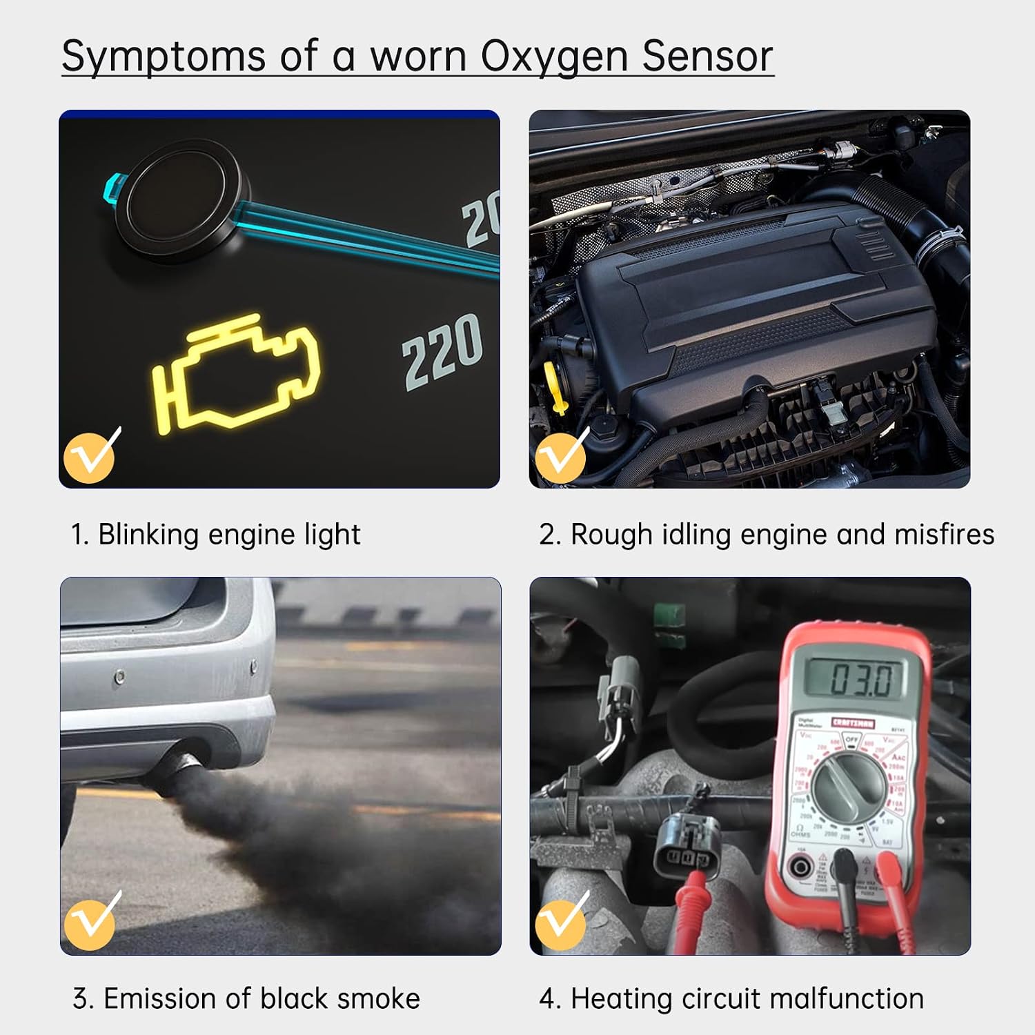 17025 0258017025 LSU 4.9 5-Wire Lambda WideBand O2 Oxygen Sensor Compatible with AEM 30-4110, 30-0300, 30-0310 - X Series AFR Inline Controller - UEGO Air and Fuel Ratio Wideband