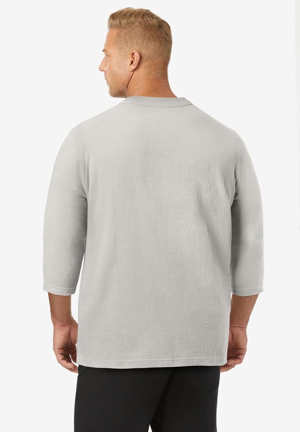 KingSize Men's Big & Tall Gauze Lace-Up Shirt