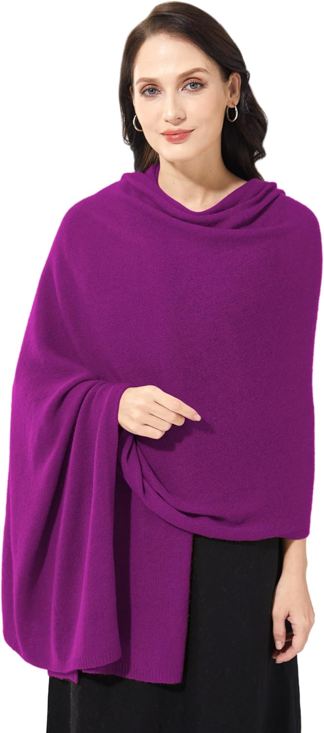 Soft Cashmere Blend Wrap Chic Scarf Stole for Women Wayfarer Travel Extra Large 87"x28" - Image 4