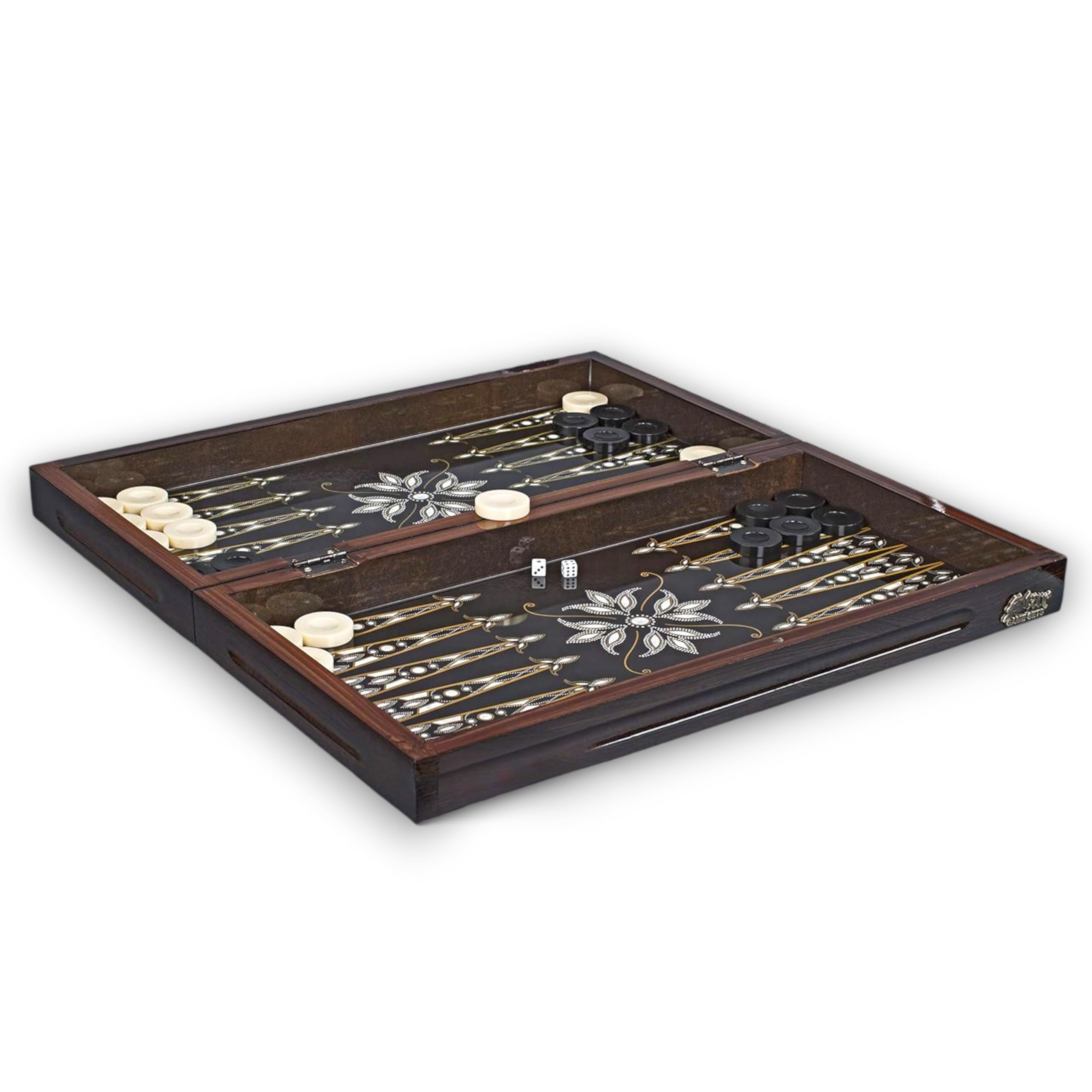 Amazon.com: LaModaHome Star Antique Turkish Backgammon Set, Elite