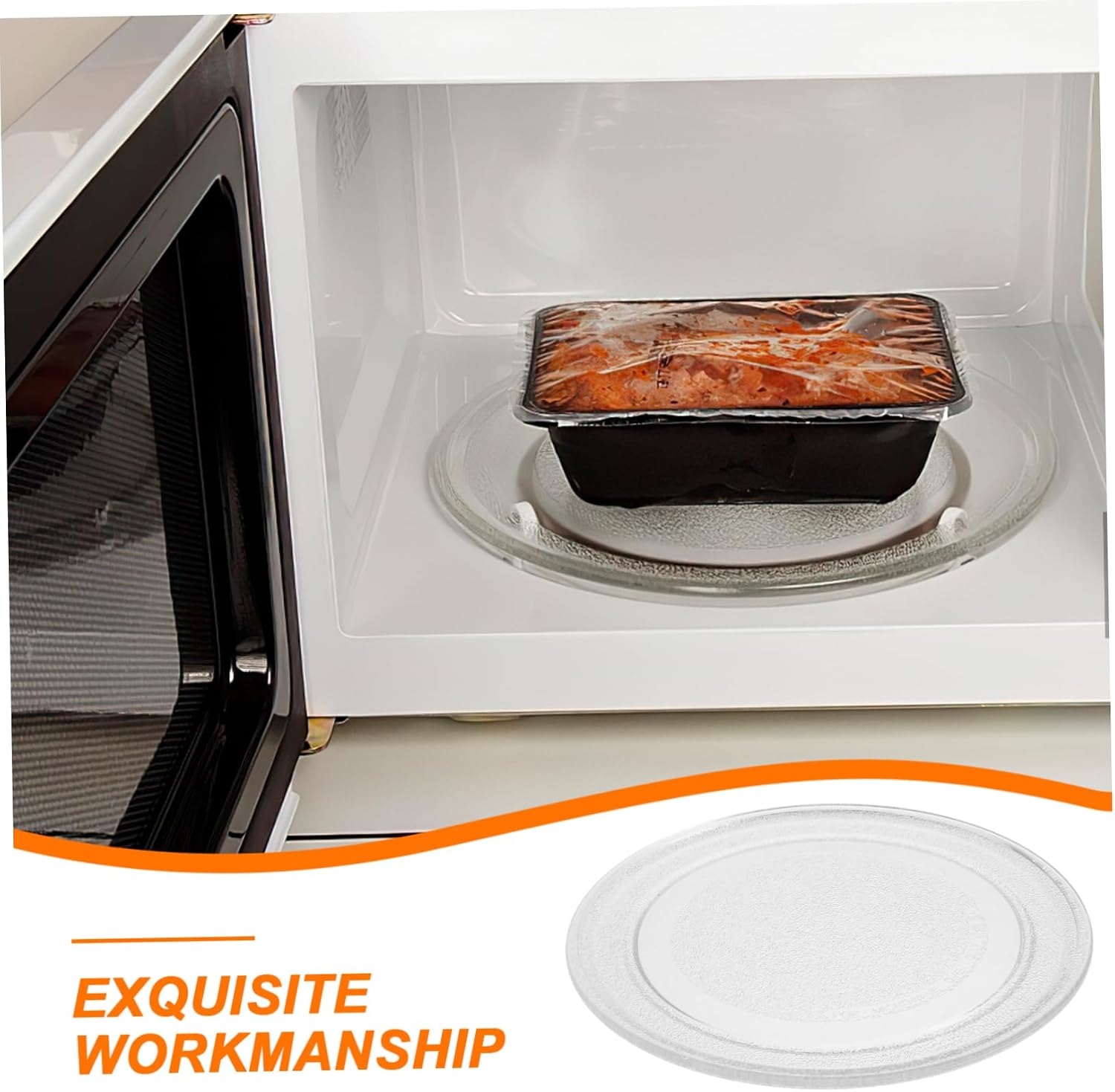 Mobestech Microwave Glass Plate Turntable Replacement for Microwave Turntable Plate for Cooking Trays