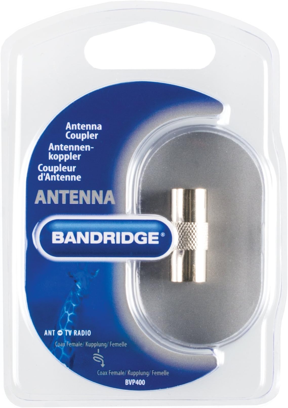 Bandridge 1x IEC Coax Female to 1x IEC Coax Low Noise Female Antenna Coupler