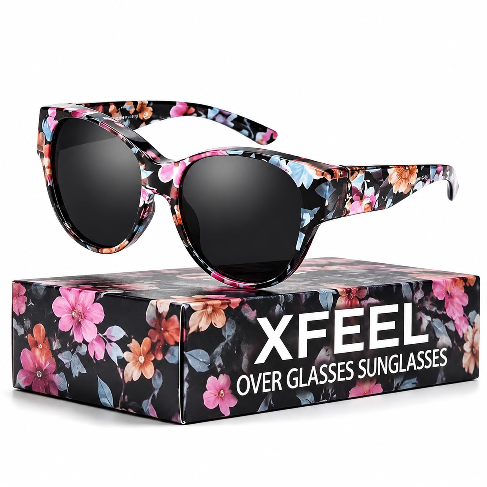 Photo 1 of Xfeel Polarized Over Glasses Sunglasses for Women Sunglasses that Fit Over Glasses UV400 Protection for Outdoor Driving