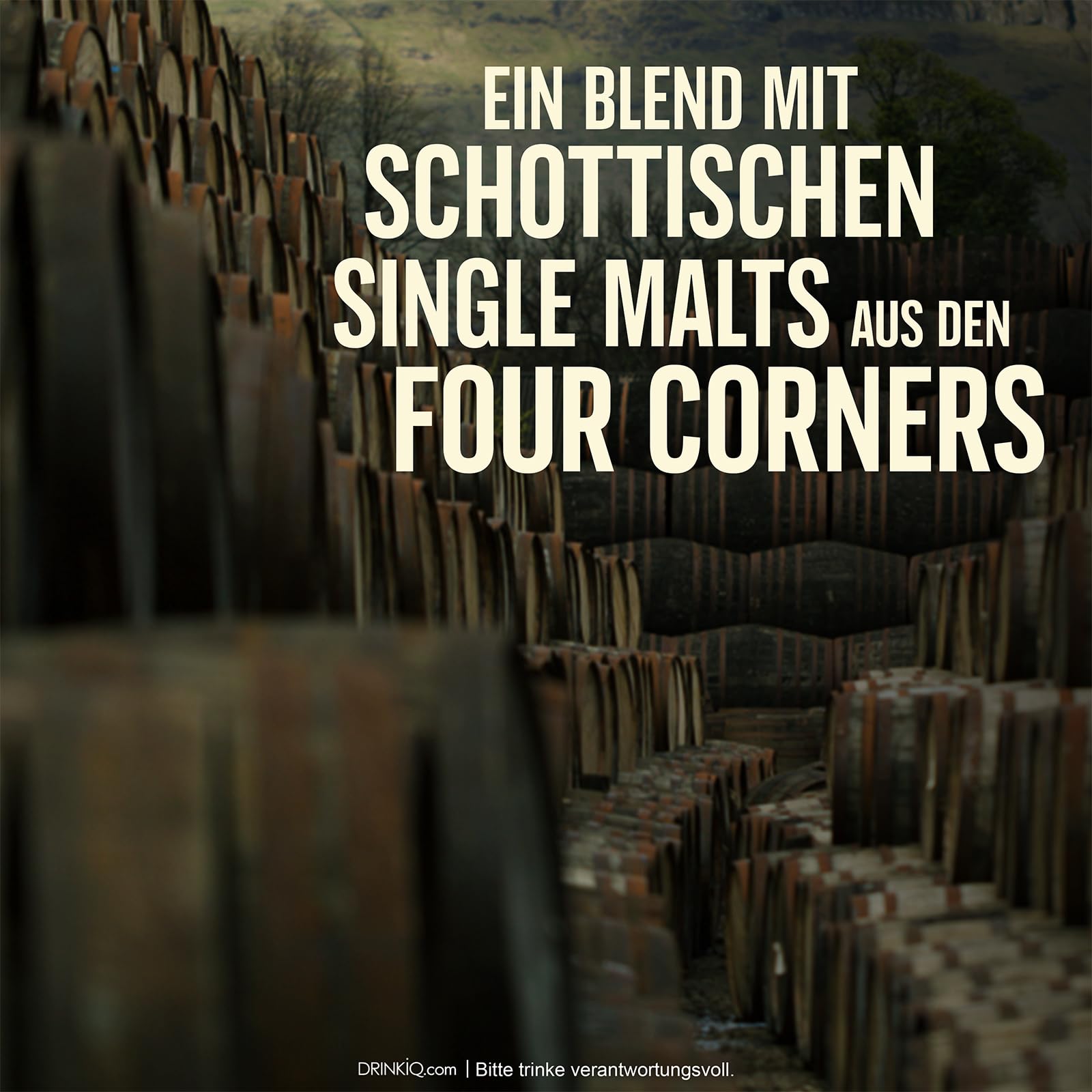 Johnnie Walker Green Label, Blended Scotch Whisky, in edler Geschenkverpackung, 43% Vol, 700ml Einzelflasche