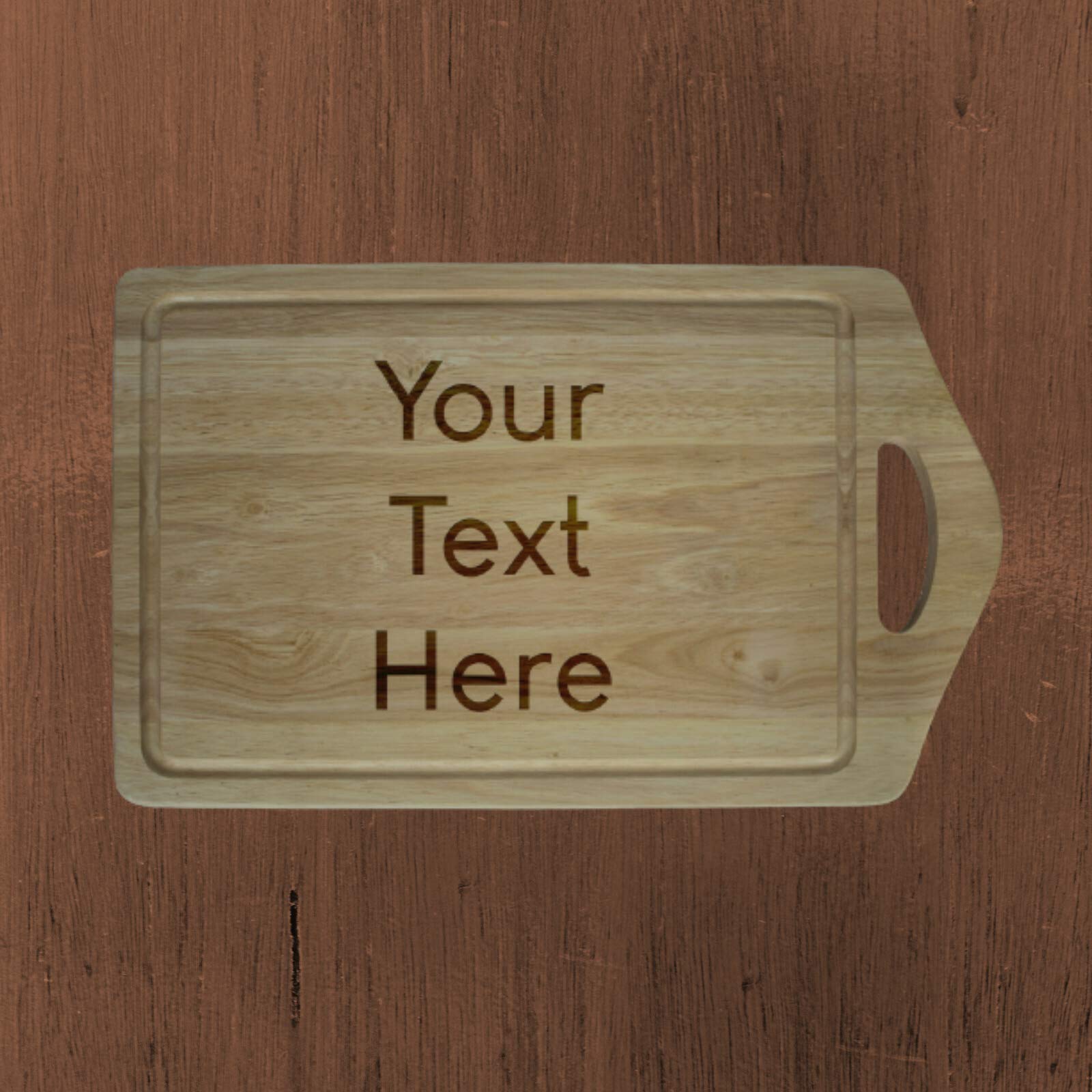 Be-Creative Tabla de cortar de madera personalizada, regalo grabado con láser, tamaño extra grande 450 mm x 280 mm, estilo 15