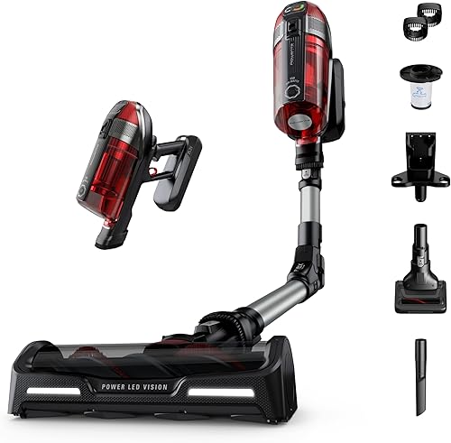 Rowenta, Aspiradora inalámbrica, aspiradora X-Force Flex 12.60, contenedor de polvo XL de 30.4 onzas, tecnología Flex, detección automática de piso,