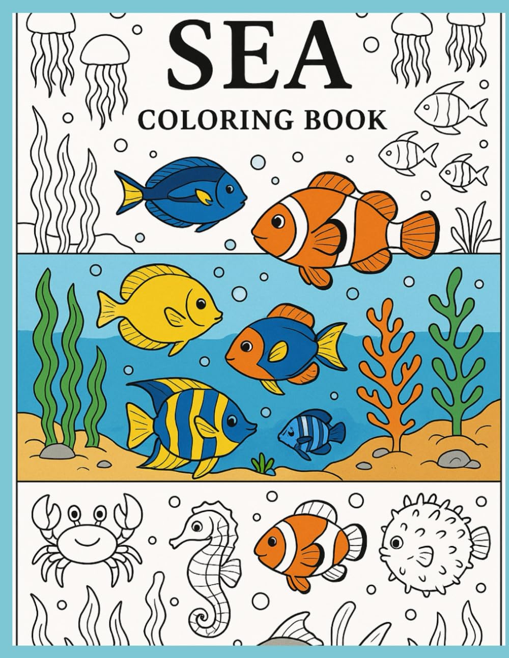 Sea Colouring book
