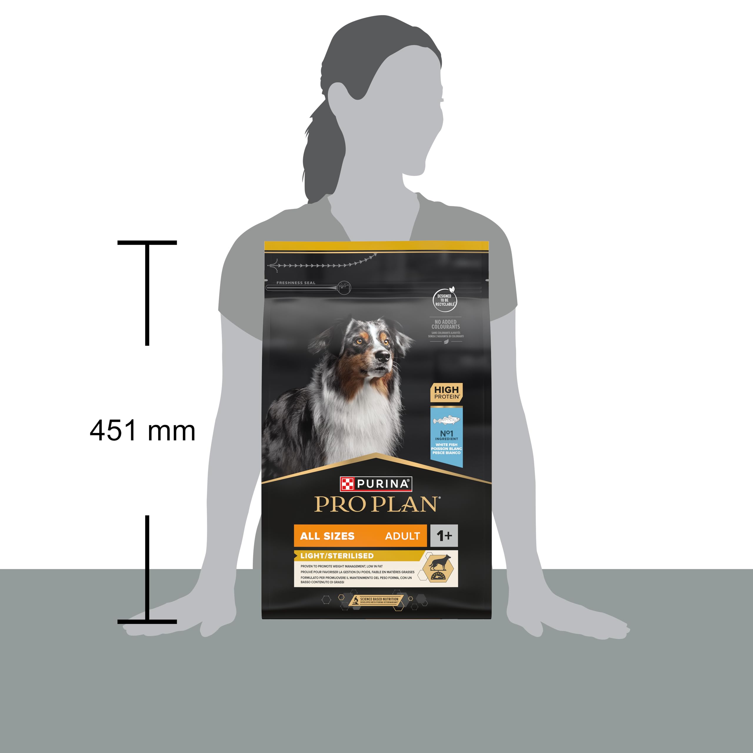 Purina Pro Plan All sizes Adult Light/Sterilised 14kg Kip Purina Pro Plan All sizes Adult Light/Sterilised 14kg Kip
