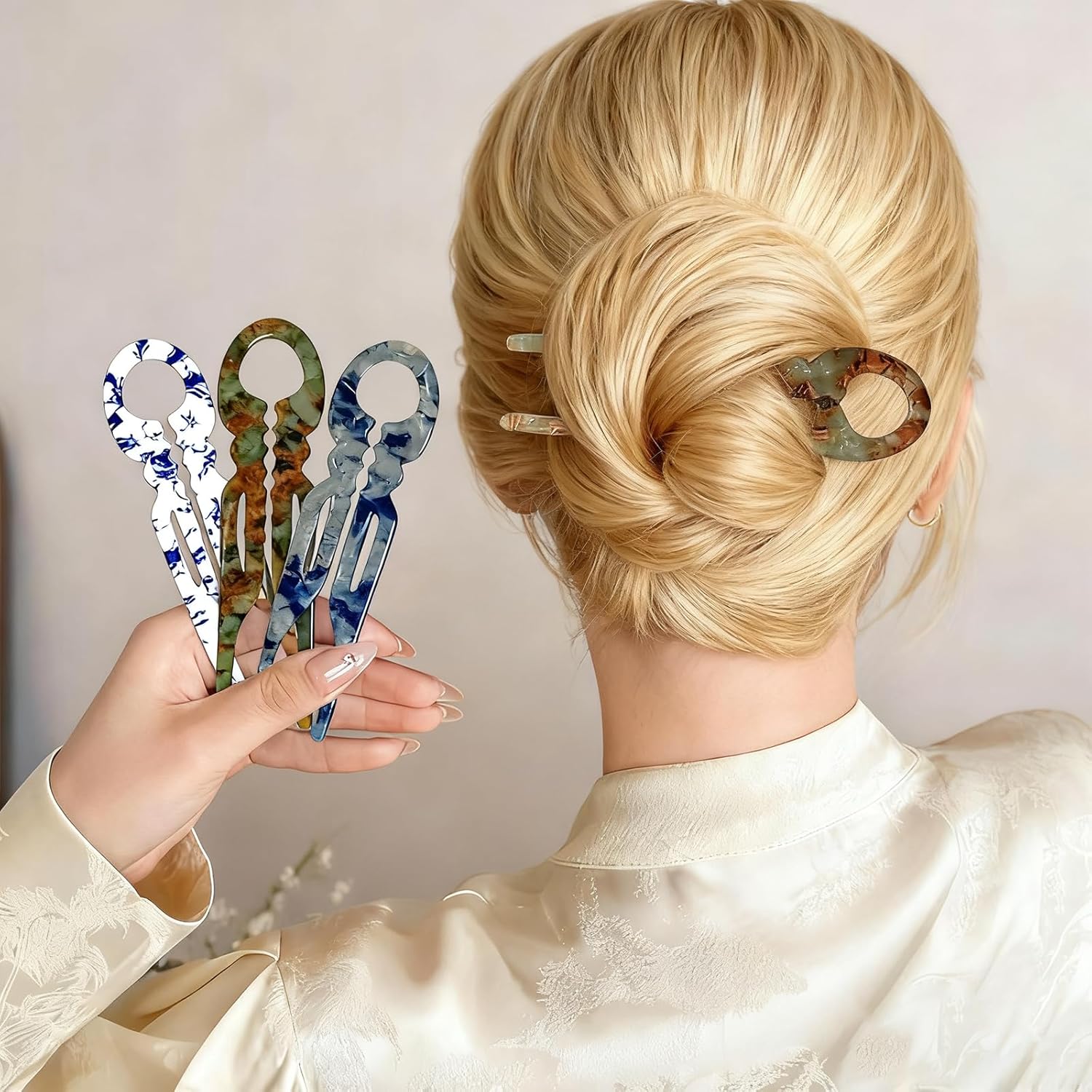 Prestige French Hair Pins, New Hairpins Accessories Elegant Hair Clips for Women, Suitable for Most Hair Types (4PCS) - Image 8