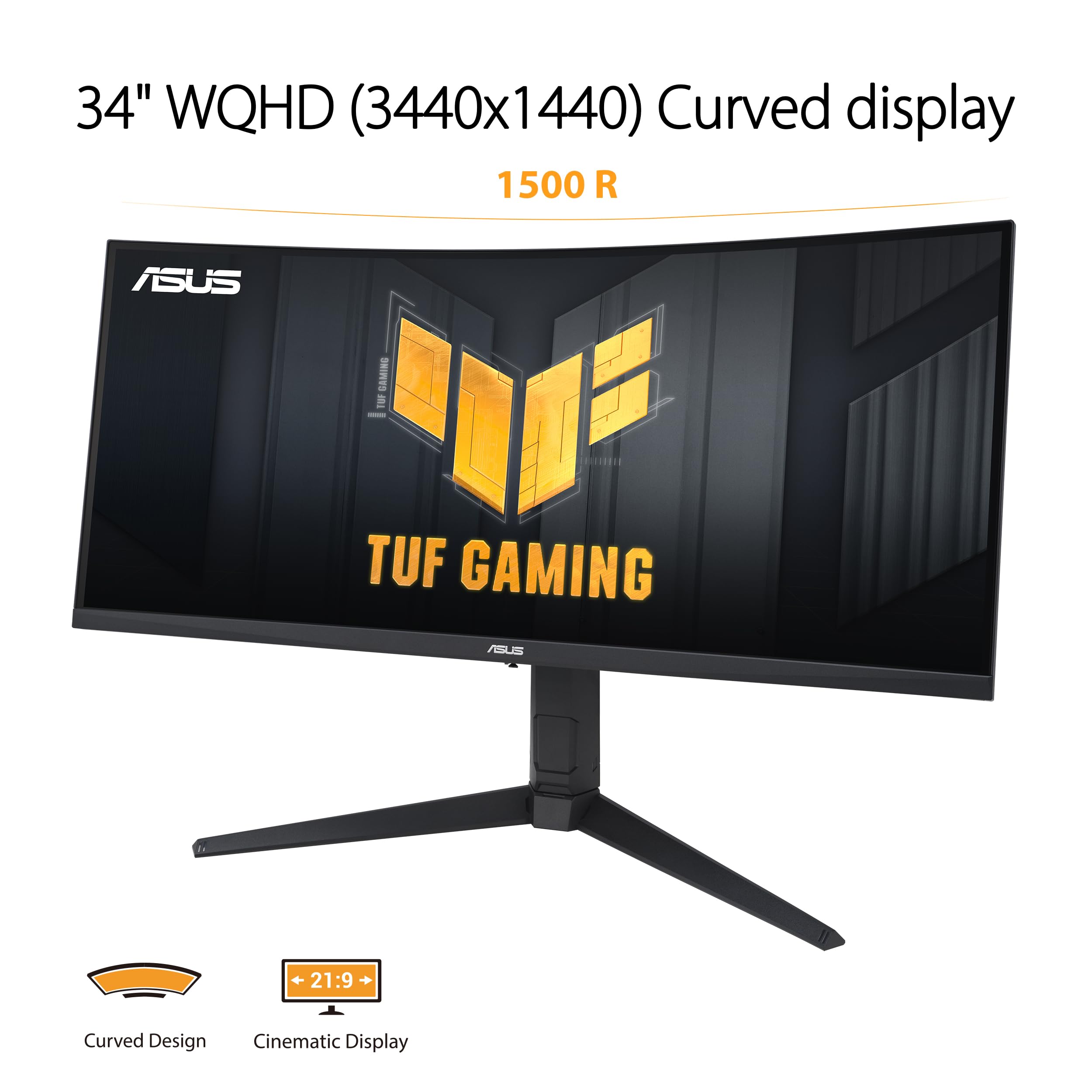 Amazon.com: ASUS TUF Gaming 34” 1440P 1500R Curved Monitor