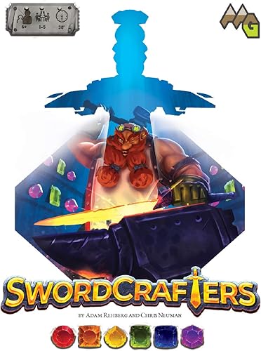 Adam's Apple Games Swordcrafters - Monta tu espada de cartón 3D - Juego de mesa constructivo para el caballero de juego familiar disponible en Yaxa Colombia