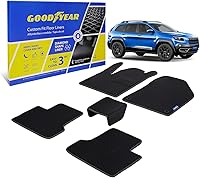 Vista 1 de Goodyear Alfombrillas de coche para todo tipo de clima, ajuste personalizado para Jeep Cherokee 2019-2023, juego de 5 piezas, forros de piso