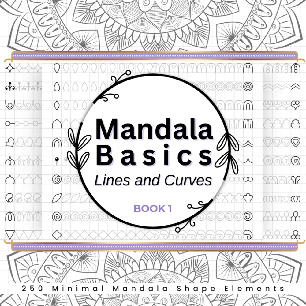 250 Formes Mandala de Lignes et Courbes pour Guider vos Dessins