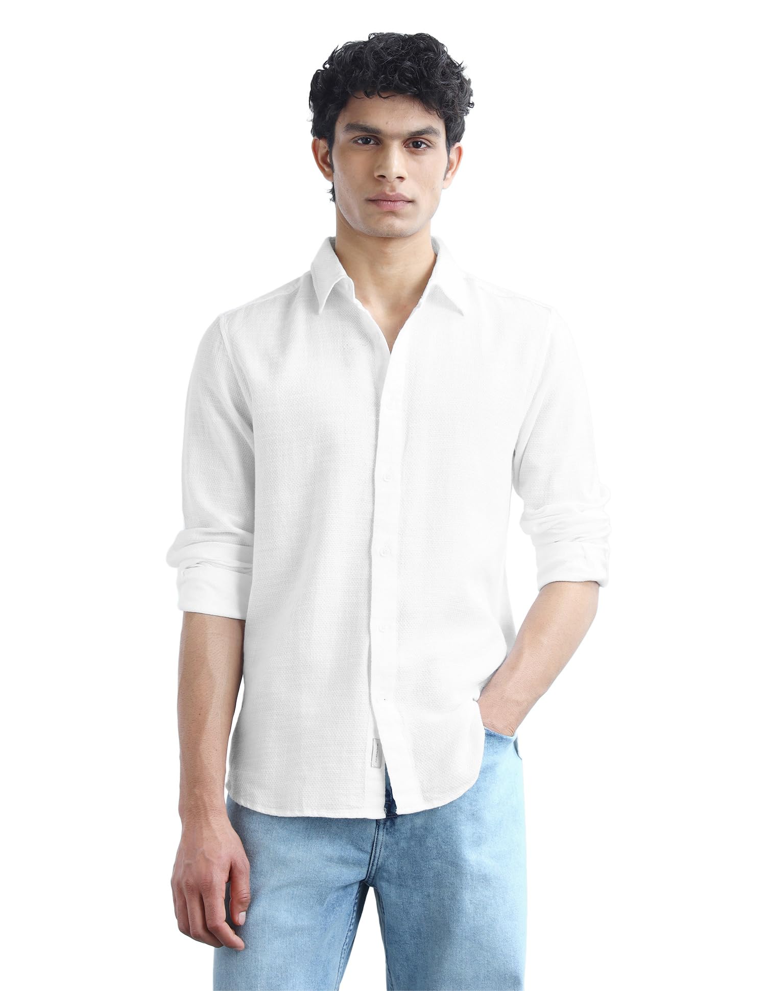 flying machine Men's Slim Fit Shirt | Self-Design | Long Sleeves | Shirt for Man-picture-31