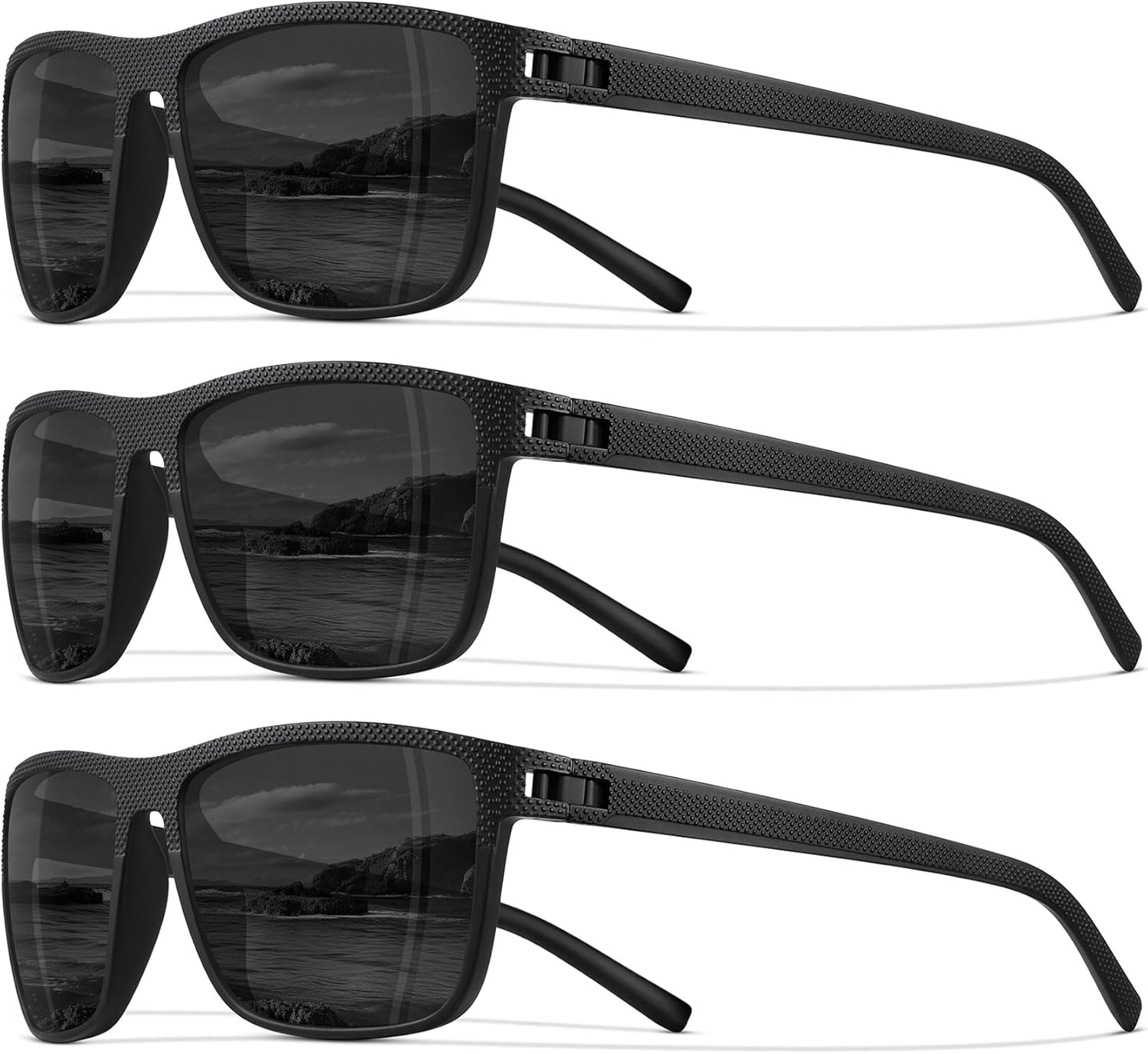 STORYCOAST Polarized Sunglasses for Men Women Classic Square Sports Fishing Running Golf Sun Glasses UV Protection