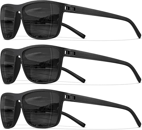 STORYCOAST Gafas de sol polarizadas para hombres y mujeres, clásicas, cuadradas, deportivas, pesca, correr, golf, gafas de sol, protección UV