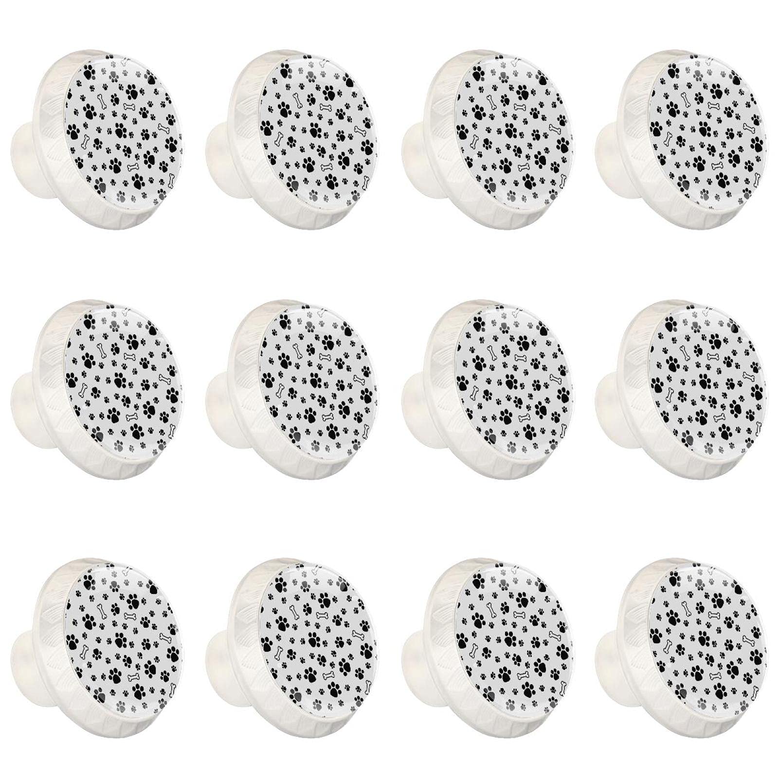 Boutons d'armoires de cuisine ronds en lot de 12 pour rafraîchir vos tiroirs de commode.