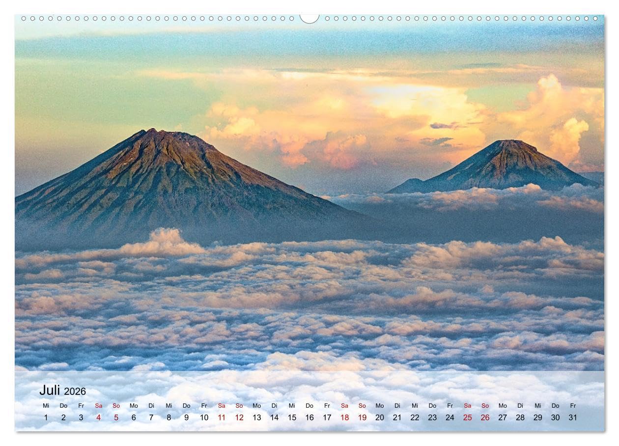 Magische Bergwelten der Erde (hochwertiger Premium Wandkalender 2026 DIN A2 quer), Kunstdruck in Hochglanz: Stimmungsvolle Naturaufnahmen von Bergregionen in geheimnisvollem Licht (CALVENDO Natur)