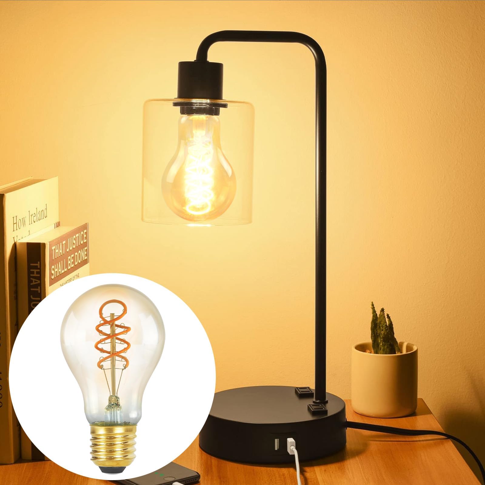 12er LED Lampe E27 Warmweiss Glühbirne: A60 Leuchtmittel Filament Warmweiß 2200K 4W Edison Retro Glühlampe Dekorative Birne Antike Energiesparlampe Nostalgie Bulb für Restaurant Haus Café