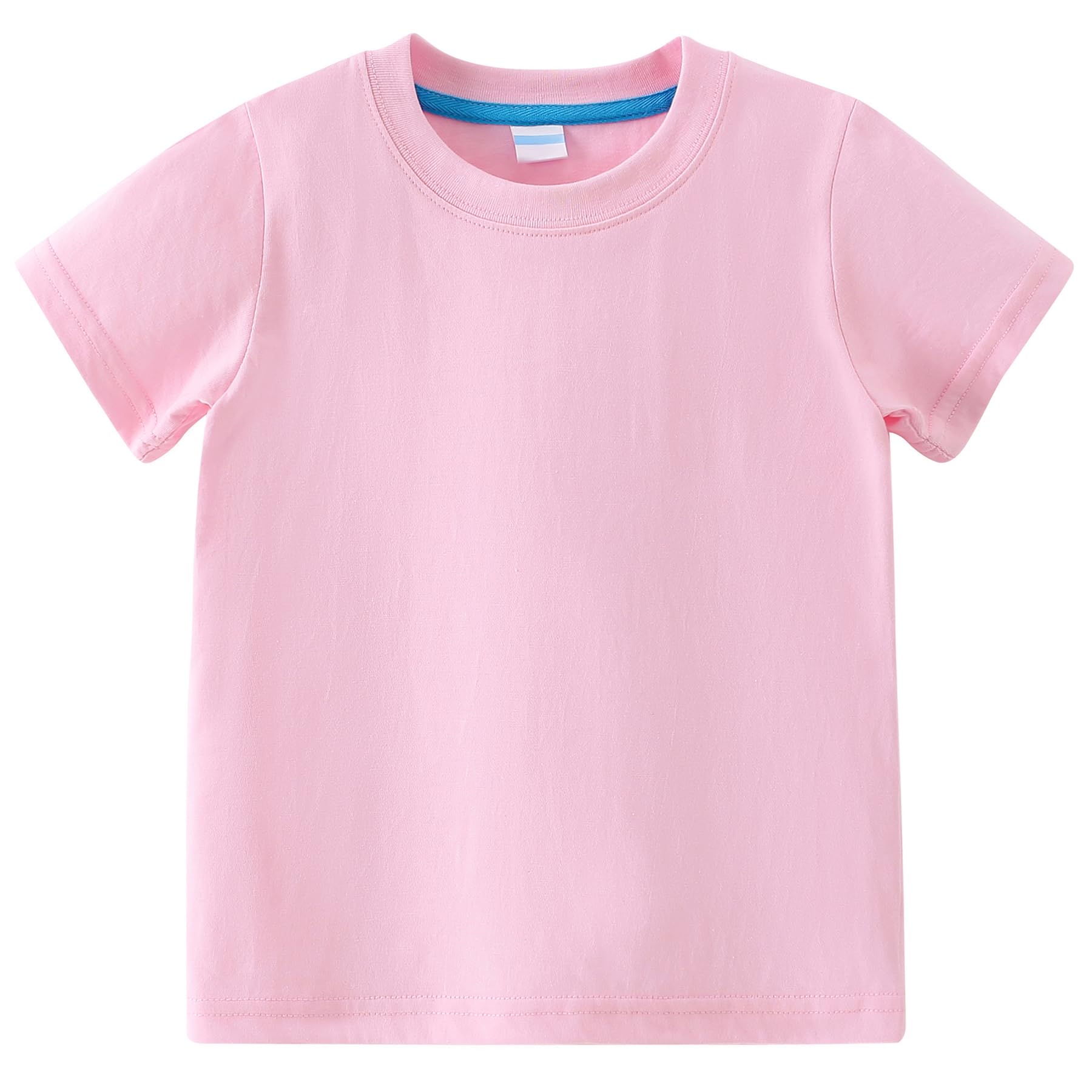 AIWUHE Toddler T Shirts Cotton Summer Tshirts Boys Girls Basic Tee Undershirts Short Sleeve Clothes Crew Neck Shirts 2-7Y