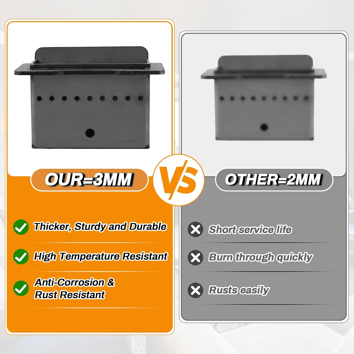 PU-SSBP Burn Pot Replacement Parts for Englander 25-CB120, 55-SHPCB120, 55-TRPCB120, 25-SSP01, 55-SHSSP01, 55-TRSSP01 Pellet Stoves, VP00421 Firepot Burnpot for Englander Smart Stove CB120, SSP01