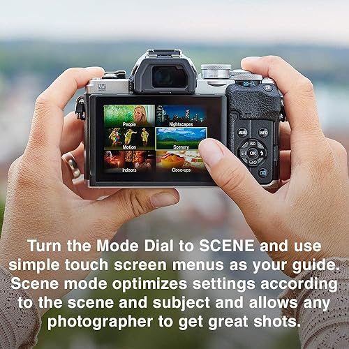 Vista 3 de OM SYSTEM Olympus E-M10 Mark IV cámara Micro Cuatro Tercios plateada M.Zuiko Digital ED 14-42mm F3.5-5.6 EZ kit 20MP Sensor estabilización de imagen