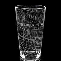 Vista 68 de ALBUQUERQUE NEW MEXICO Engraved City Street Map Beer Pint Glass Perfect Drinking Gift Idea & Unique Decor!