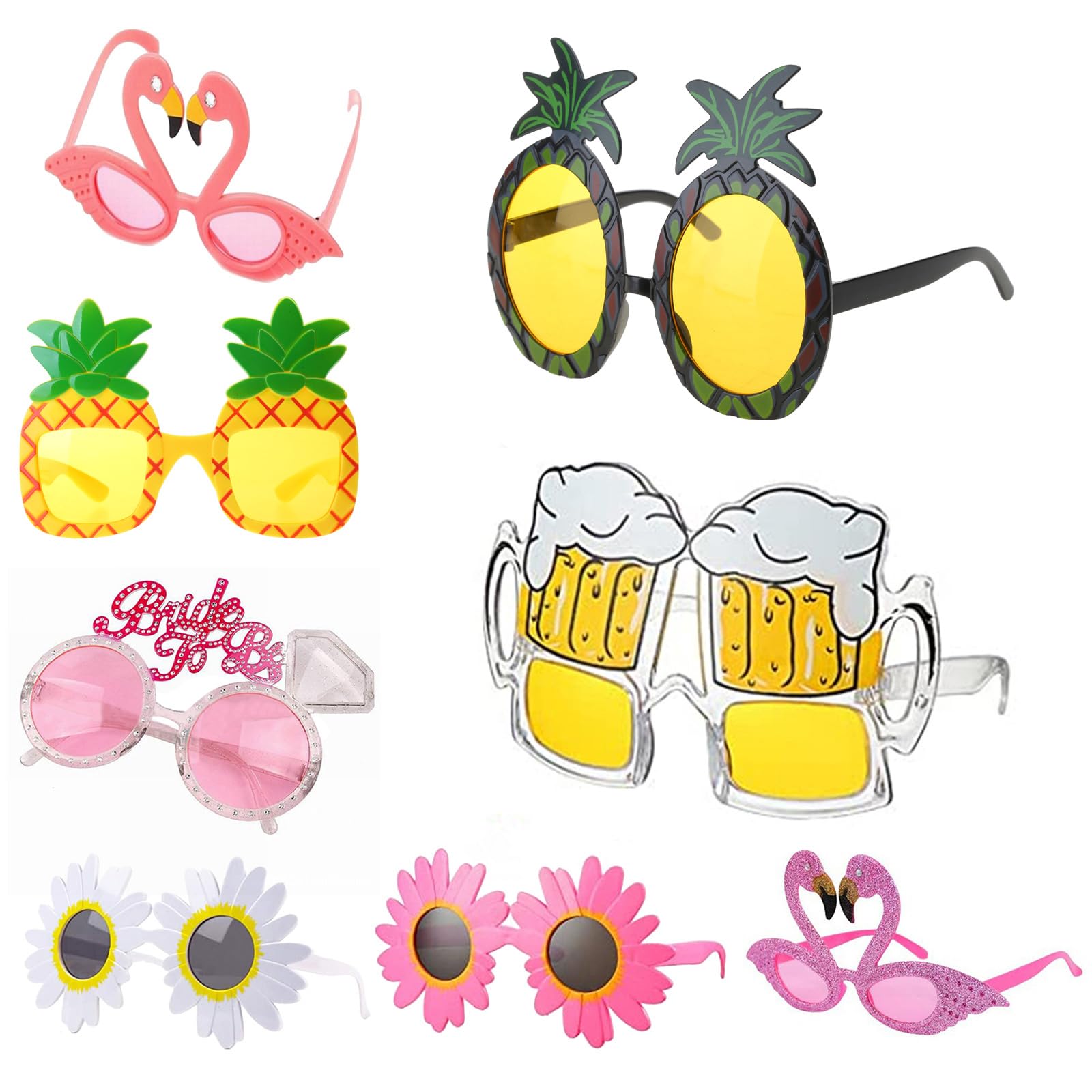 MinnowXY Beach Glasses Funny Party Sunglasses Funny Glasses Beach Sunglasses, Guitar