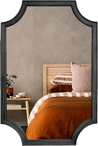 Vista 22 de WallBeyond Espejos de baño de madera para montar en la pared, espejos de pared con marco de madera rústica de 16 x 20 pulgadas, espejos de pared