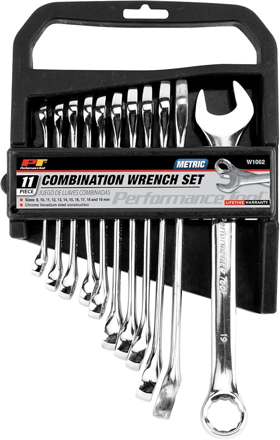 PERFORMANCE TOOL W1062 Wilmar 11 pc. Metric Combination Wrench Set