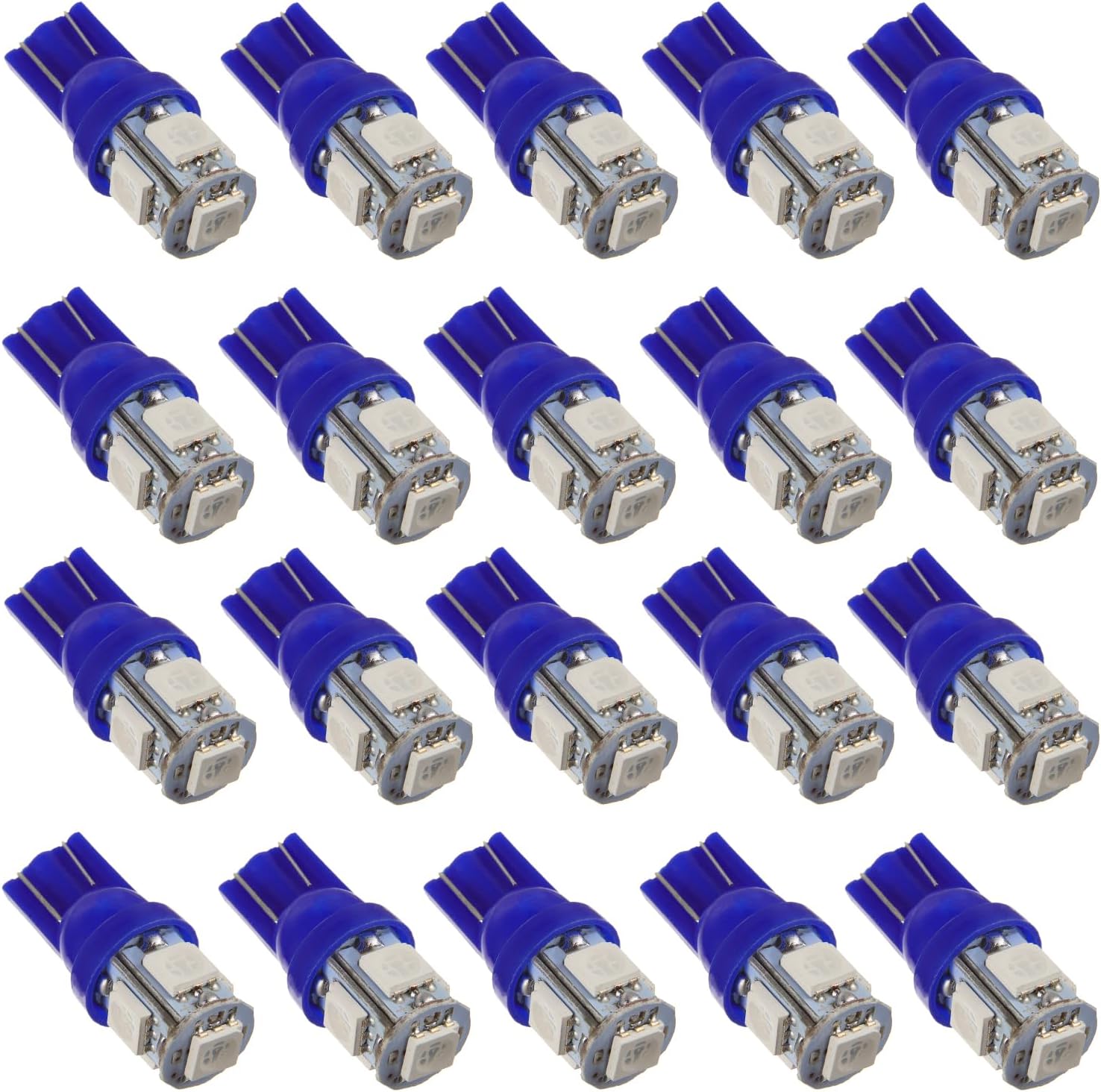 EPLZON Blue DC 12V T10 194 168 Led Bulb Light Gauge