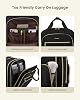 LOVEVOOK Equipaje de Mano con Ruedas, Elegante Maleta Pequeña con Bolsillo Portavasos, Suave, para Viajes y Trabajo 6