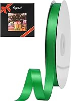 Vista 53 de LIUYAXI Cinta de satén roja de doble cara, 1/4 pulgadas x 50 yardas continuas, cintas finas perfectas para envolver regalos, tarjetas de invitación