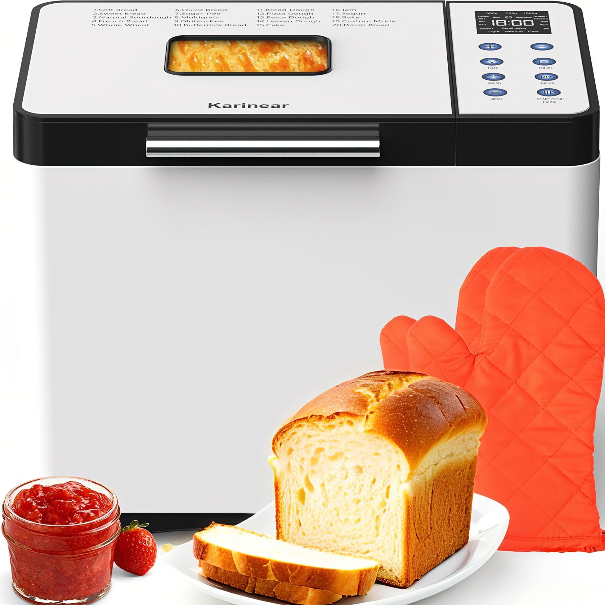 Karinear Bread Maker, Upgrade 20 Function Review – Worth the Premium Price?